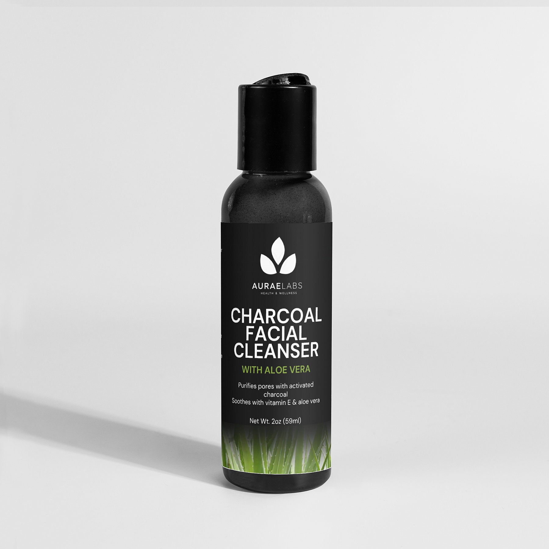 Activated Charcoal Face Wash with Aloe Vera