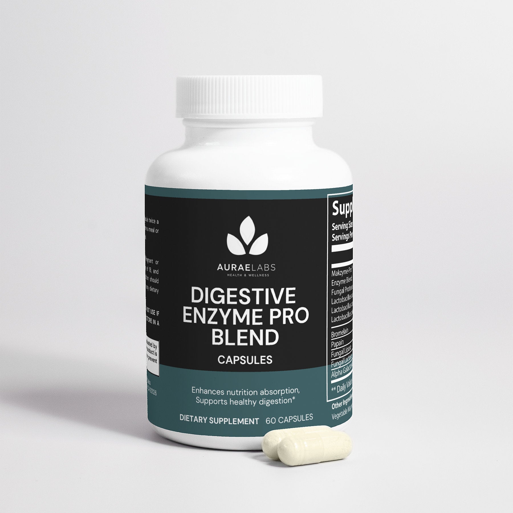 Enzyme Blend Supplement for Better Digestion and Nutrient Absorption