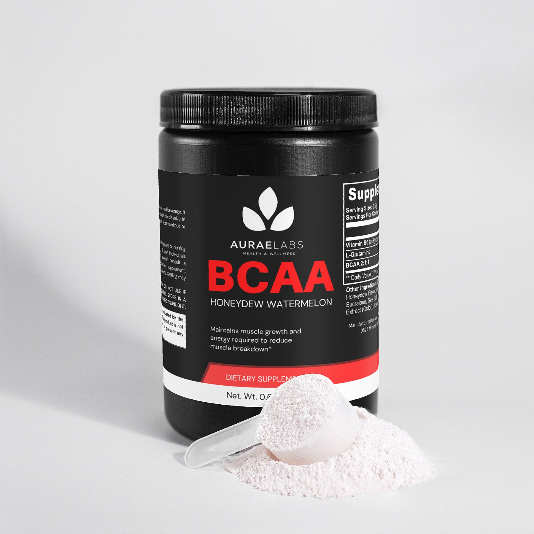 BCAA Post Workout Powder (Honeydew/Watermelon) - Aurae Labs