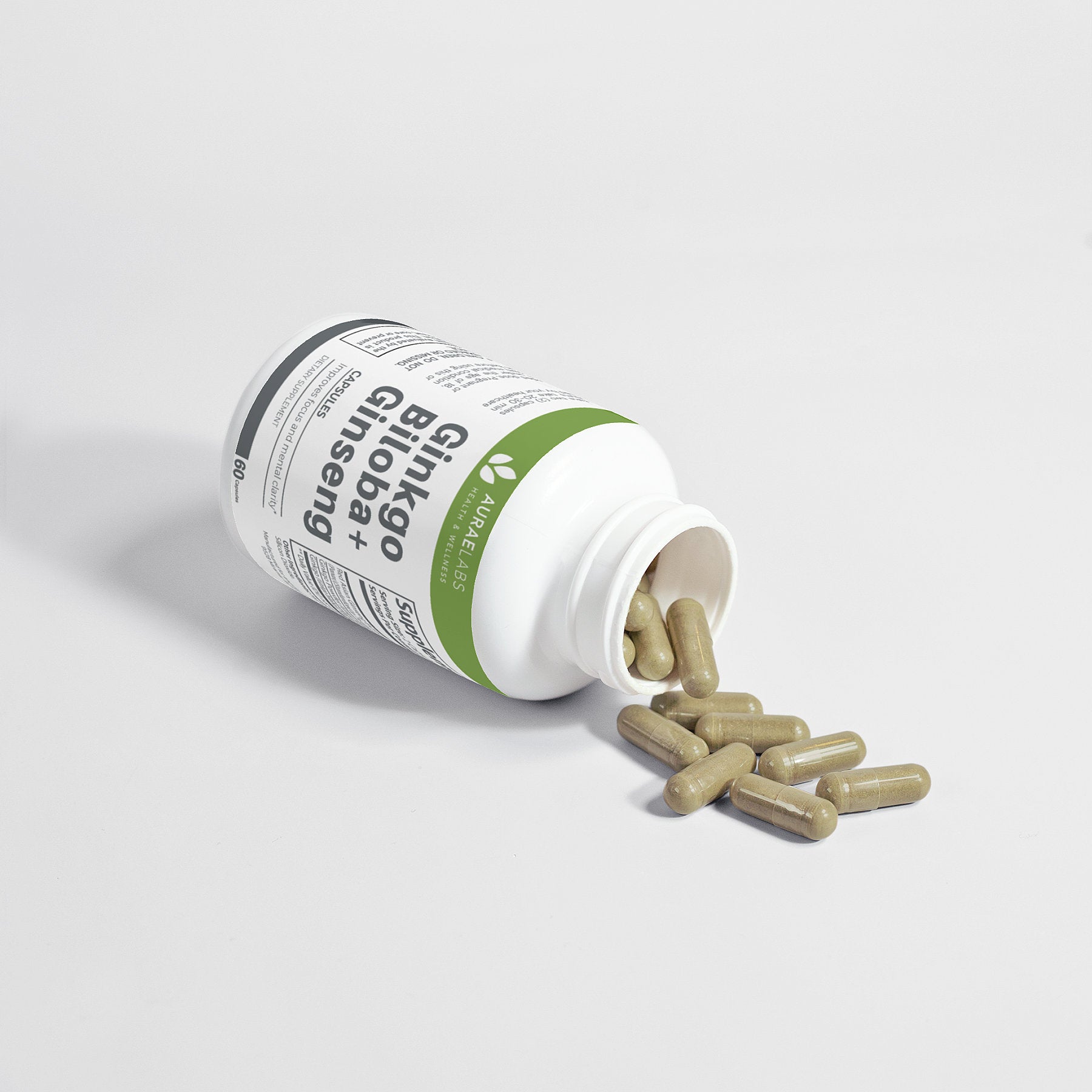 Ginkgo and Ginseng vegan supplement made in USA