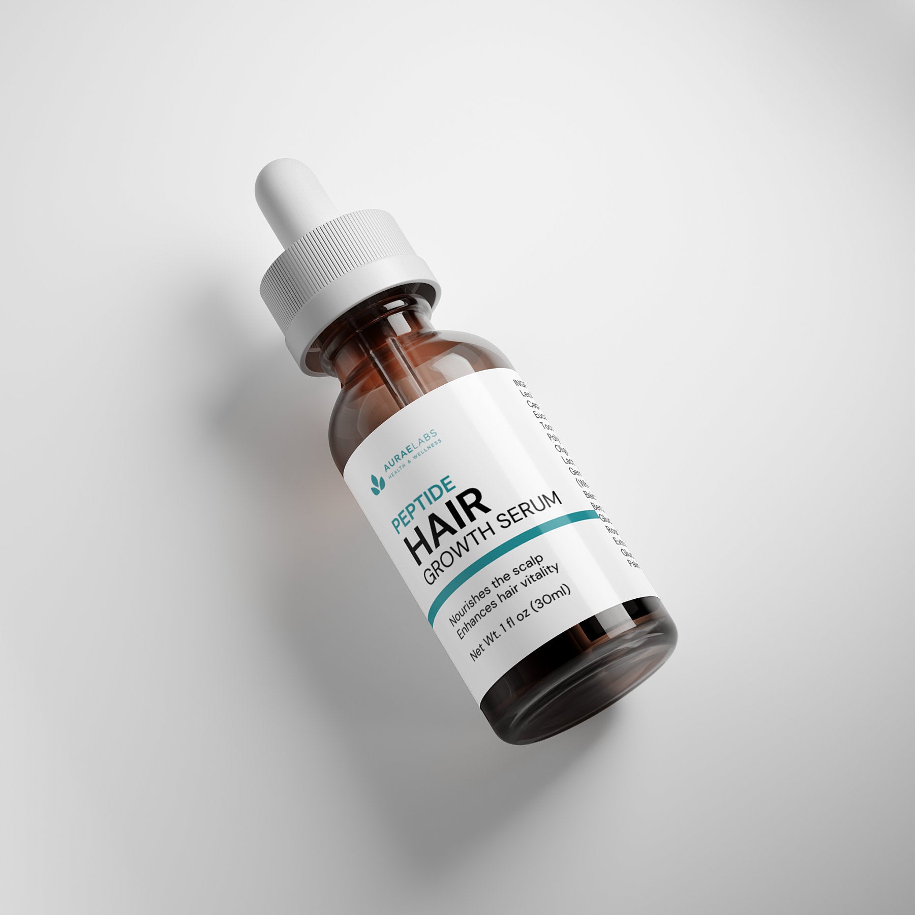 Natural Hair Growth Serum with Peptides and Botanical Extracts