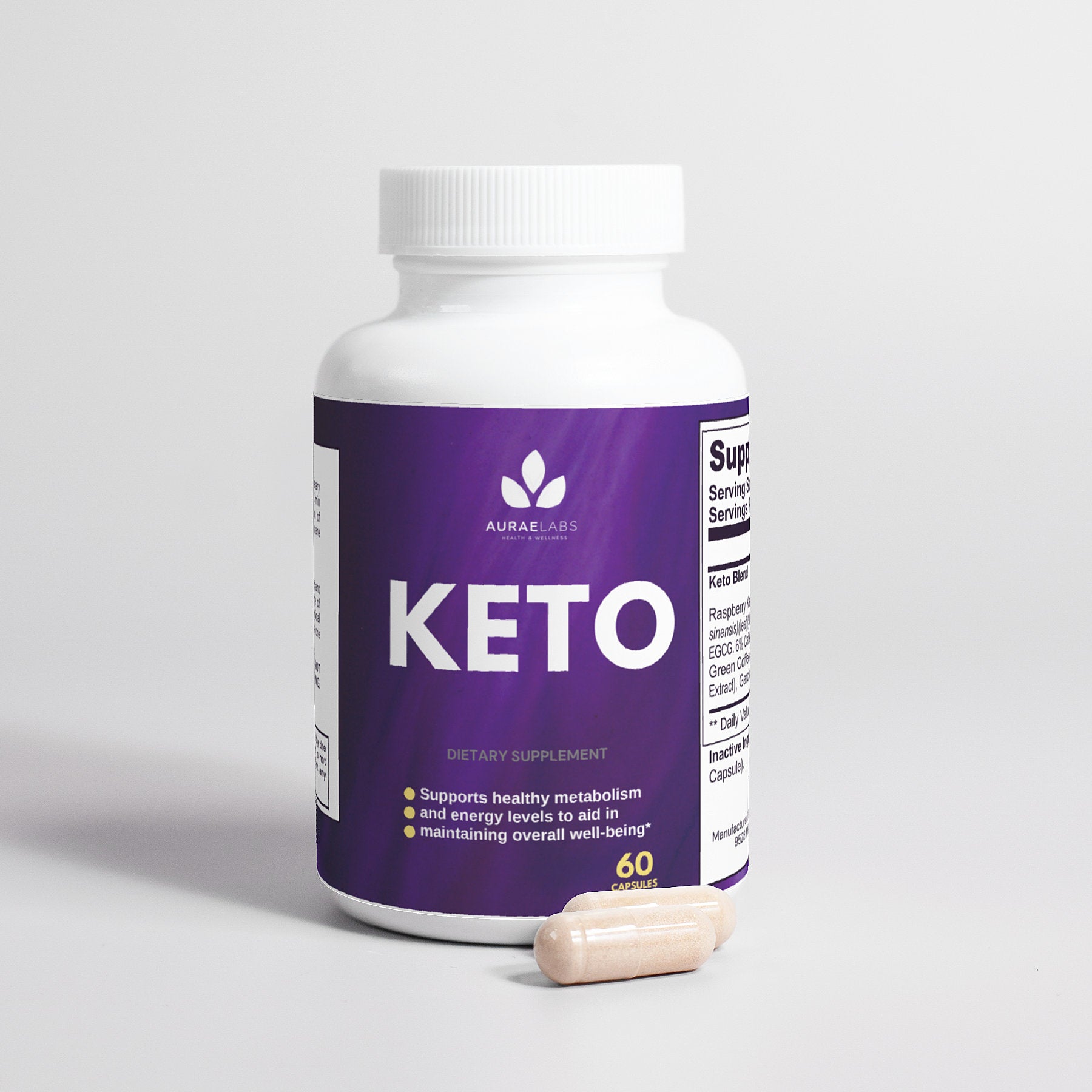 Fast-acting keto supplement for fat metabolism