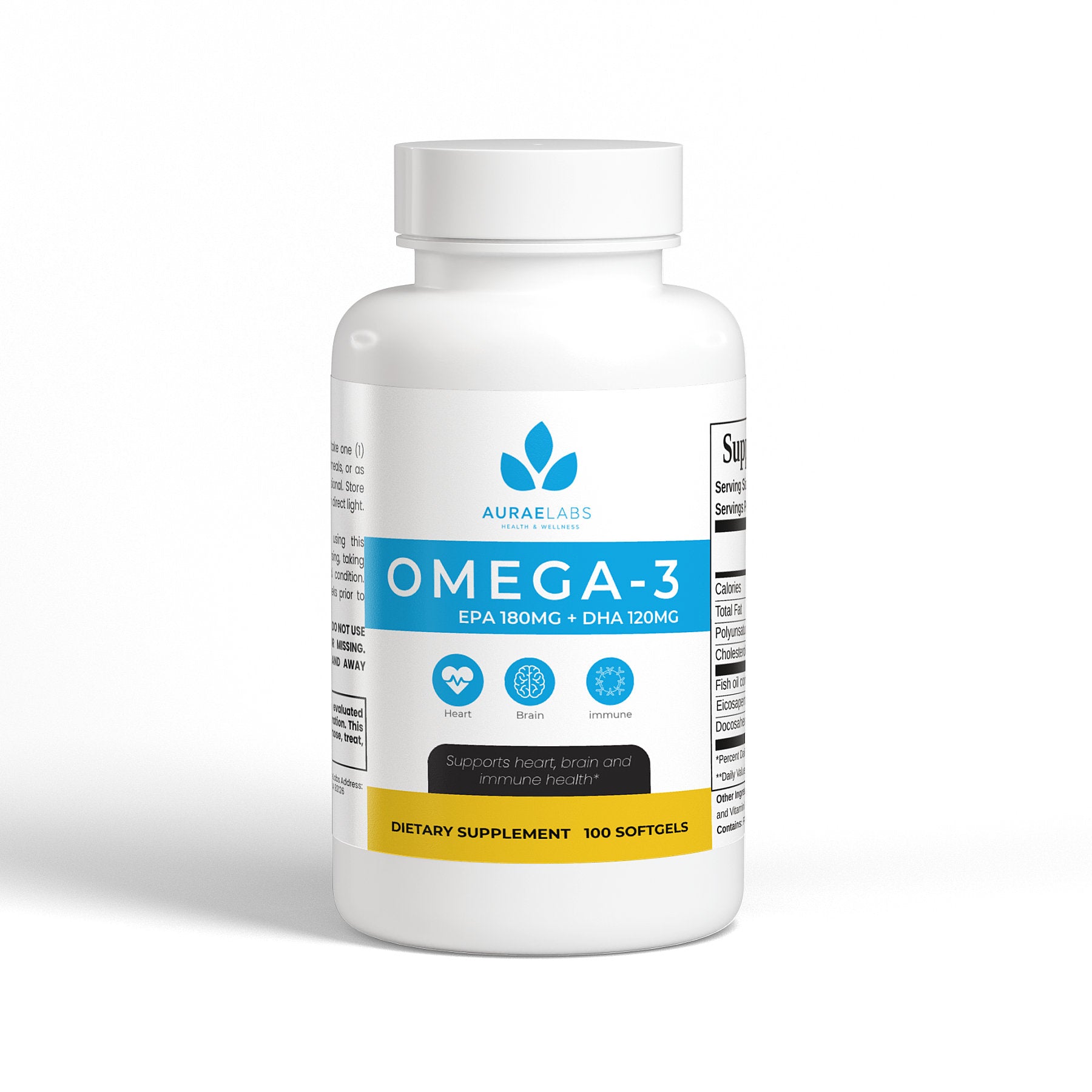 Omega-3 EPA DHA Softgels for Heart and Brain Health