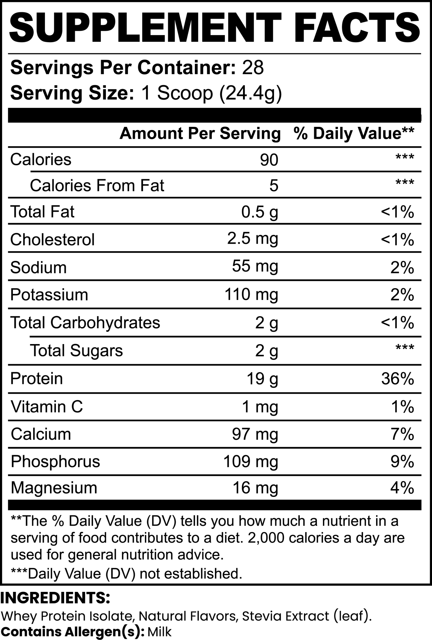 Pure3 100% Whey Protein Isolate (Vanilla) - Aurae Labs